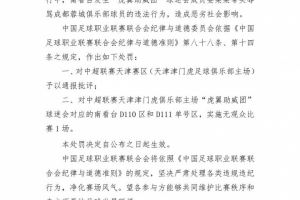 抵制赛场不文明行为！海港声明：热爱必须建立在尊重与文明之上