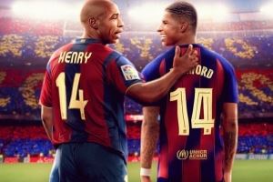 一箭双雕！拉什福德实现儿萨梦，接过偶像亨利的14号球衣